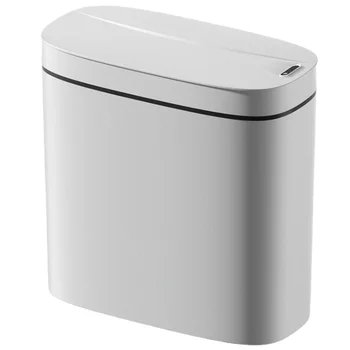 Полностью Автоматическое Индукционное Мусорное Ведро для Туалета Smart с Крышкой Мусорное Ведро для Мусора Ванная Комната Мусорное Ведро для Кухни