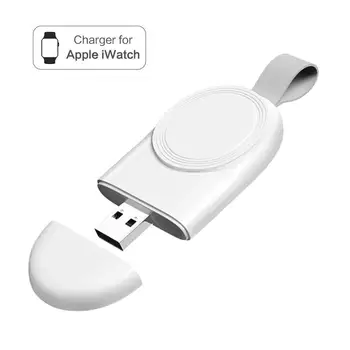 Портативное беспроводное зарядное устройство для Apple Watch Series 7 6 SE 5 3, Магнитная зарядная док-станция, USB кабель для зарядного устройства, аксессуары iWatch