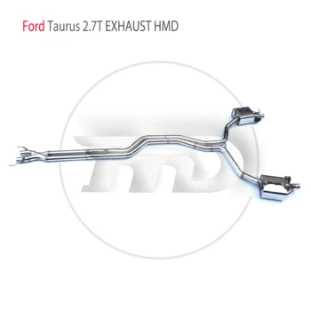 Производительность выхлопной системы HMD из нержавеющей стали Catback подходит для автомобильного клапанного глушителя Ford Taurus 2.7T
