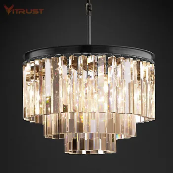 Роскошный дизайн хрустальные подвесные люстры подвесной светильник для столовой спальни современная лампа crystal lights AC110V 220v