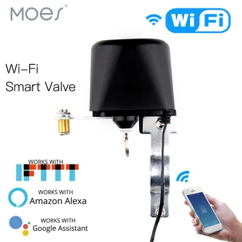 Система домашней автоматизации Wifi Smart Valve Управление клапаном для газа или воды Голосовое управление Работа с Alexa Echo Google Home