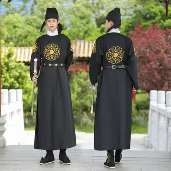 Традиционный халат с круглым вырезом, боевые искусства, властные и рыцарские фигуры, китайский стиль, древний стиль и красивый стиль