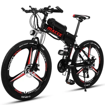 Электрический велосипед с литиевой Батареей, 26 Дюймов, Складной Велосипед Для взрослых, Для горных Прогулок, Высокоскоростной Бесщеточный Мотор, Дышащее Седло