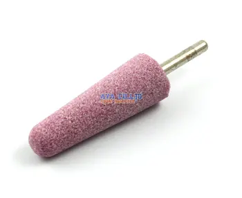 10 Штук 25x65 мм Конусообразная Точка Розовый Оксид алюминия Абразивный Шлифовальный Камень С Хвостовиком 6 мм