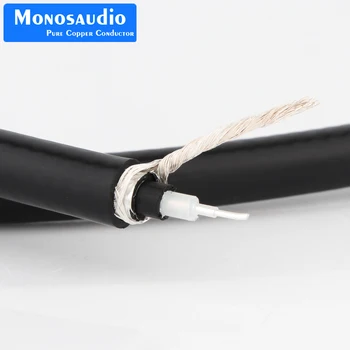 Monosaudio PS75 Hi-END Сигнальный кабель RCA из чистого серебра 750HM Коаксиальный кабель из чистого серебра