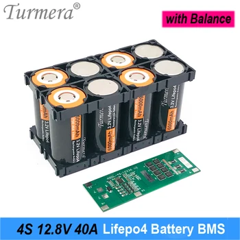 Turmera 4S 12,8 V 14,4 V 40A Lifepo4 Аккумулятор BMS Balance Protect Board Используется в 18650 32650 32700 33140 литий железофосфатных элементах