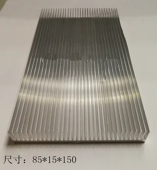 Высокомощный алюминиевый радиатор 85*15*150 мм, профили радиатора усилителя печатной платы Могут быть настроены для охлаждения компонентов