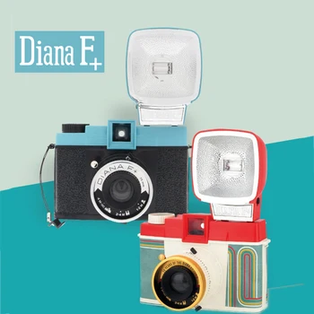 Для Ломографии Diana F + Среднеформатная камера Ретро 120 Пленочная камера со вспышкой Пленочная Камера Винтажная Музыкальная Волшебная Пленка
