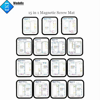 Магнитный коврик с диаграммой 15 в 1, шурупы, коврик для защиты от падения с графикой для iPhone 6 7 11