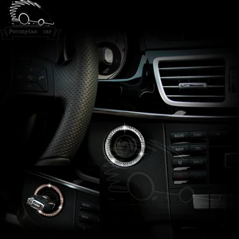 Наклейки С Кнопкой Остановки Стартера двигателя Зажигания Автомобиля Для Mercedes GLC ML GLK CLS E C Class GLK350 ML350 Tag CL550 E350 S550