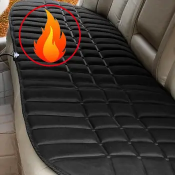 Подушка для автомобильного обогрева 12 В, подушка для обогрева заднего сиденья с электрическим подогревом.  Зимой сохраняет тепло подушка для сиденья